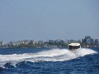 Maledivy Malé pohled z lodi
