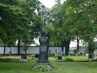 Bohumín kříž na hřbitově