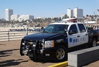 LA policejní přístavní auto