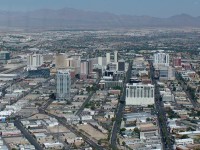 Las Vegas pohled z věže na město
