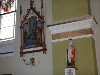 Horní Lomná interiér kostela