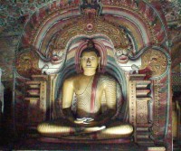 Dambulla sedící Buddha