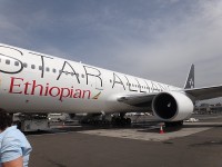 Addis Ababa naše letadlo při zpáteční cestě