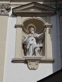 Vídeň socha na kostele sv.Petra