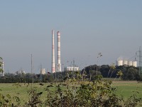pohled na elektrárnu Dětmarovice EDĚ cestou z Věřňovic do D. Lutyně