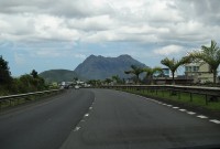 dálnice z letiště do Port Louis
