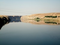 část Atatürkovy přehrady