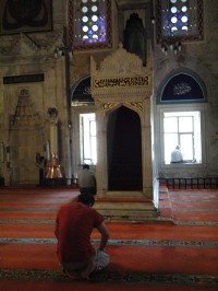 Amasya modlitba v mešitě
