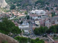 Amasya a opět jiný pohled na město od hrobek