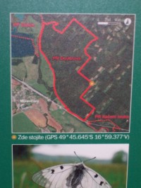 mapa přírodní rezervace Doubrava; na cyklovýletě ji určitě neminete; obsahuje mj. i další info o rezervaci