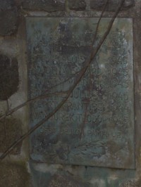 detail památníku: pamětní deska k 2. Světové válce