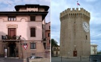 biskupství a věž Gualtieri
