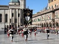 průvod Quintana s Ascoli Piceno - delegace hradu Folignano