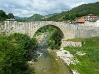 Acquasanta Terme - centrální most Ponte d ´Arli