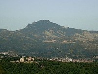 jížní profil Monte Ascensione i s předměstím Ascoli Piceno