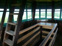 Vyhlídkové patro a schodiště do "podkroví" rozhledny
