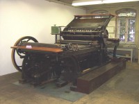 Tiskařské muzeum, tiskařský stroj z počátku 20. století