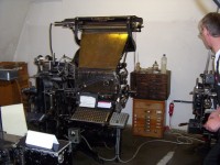 Tiskařské muzeum, sázecí stroj