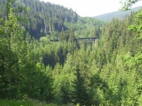 Železniční most přes Jizeru na trati Tanvald - Harrachov