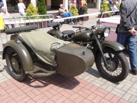 vojenský motocykel