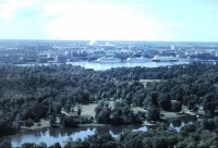 pohľad z veže na Stockholm