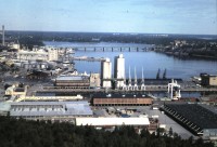 rafineria a prístav v Stocholme