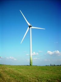 Kryštofovy Hamry - farma veterných elektrárni v Krušných horách