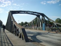 Nemecko - Wilhelmshaven  - historický most Deich-Brücke