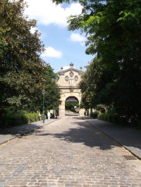 Táborská brána z areálu Vyšehradu