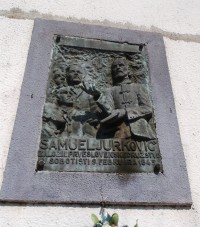 plastika na pamiatku Samuela Jurkoviča