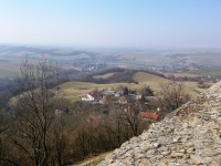 výhľad z hradu Branč