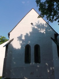 kostol - jeho zadná časť