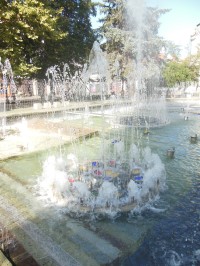 tryskajúca fontána