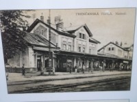 železničná stanica Trenčianska Teplá - naša železničná stanica na dobovej snímke