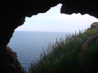 pohľad z jaskyne