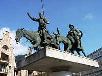 Belgicko - Brusel - Don Quichotte a Sancho Panza