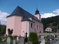 Horní Domašov - kostol sv. Jana Krstiteľa