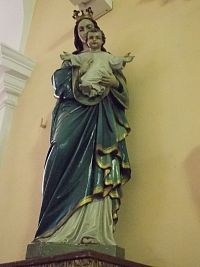 socha Panny Márie s dieťaťom