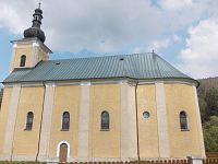 obec Zákopčie - kostol sv. Jána Krstiteľa
