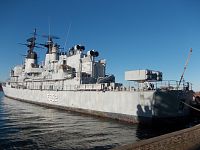 Dánsko - Kodaň - Nyholm - historické lode v Marinestation