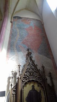 maľba nad bočným oltárom