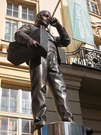 Ostrava - socha, pomník Karla Kryla