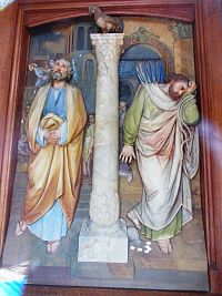 reliéf Ľutujúci Peter a zúfajúci Judáš