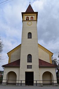 evanjelický kostol v Podlužanoch
