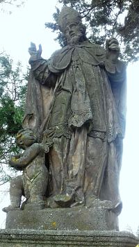 socha sv. Libora s anjelom