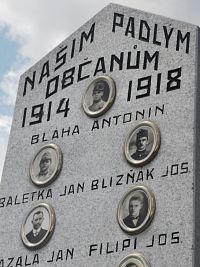 Našim padlým občanům 1914 - 1918