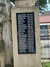 tabuľa s menami obetí