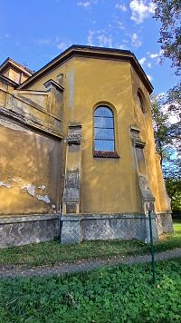 ukončenie hlavnej lode kostola