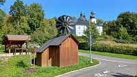 Šenov - Větrný mlyn s turbínou ,,Větrok"