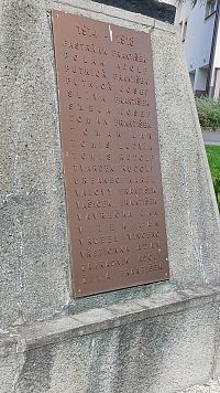 mená padlých v prvej svetovej vojne - 2.časť